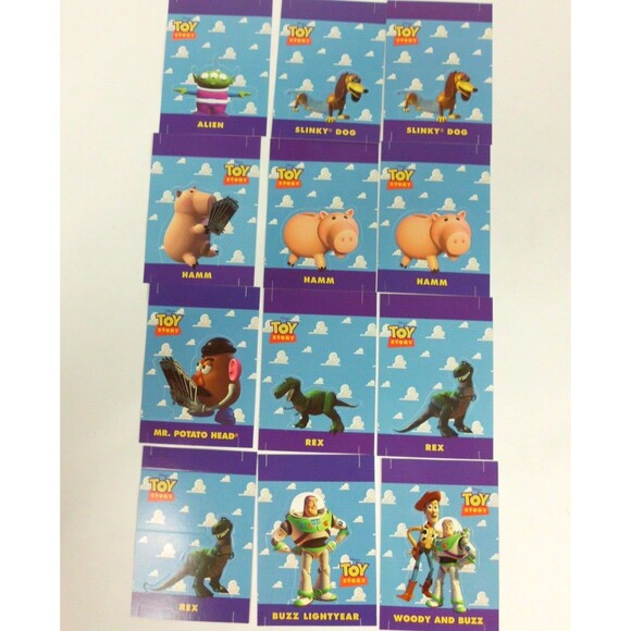 Vintage Skybox Disney Toy Story Punch Out Pop Up Trading Cards Lot of 12 Buzz - Picture 1 of 4